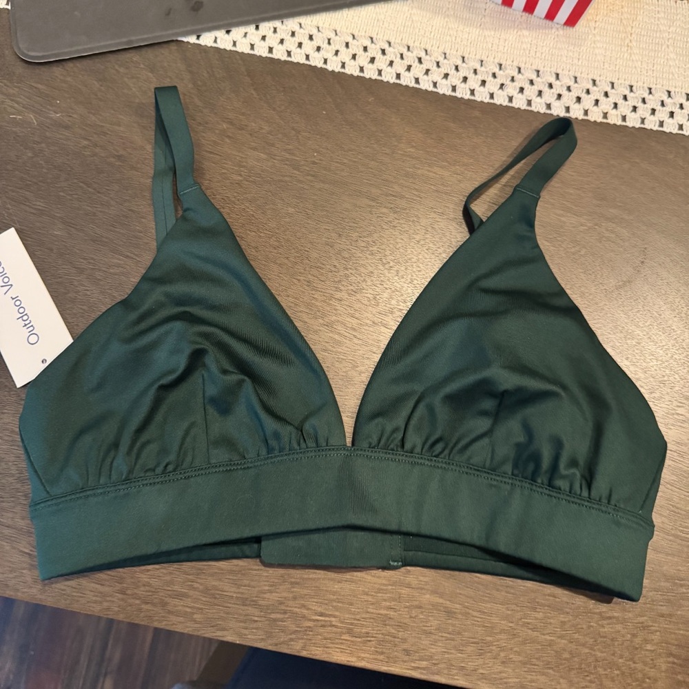 Outdoor Voices Women's Green Bralette